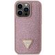 3. Guess GUHCP14LHDGTPP iPhone 14 Pro 6.1" pink/pink hardcase Rhinestone Triangle