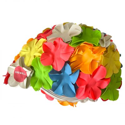 9. Crowell Recycling Pearl Silicone Swim Cap Light Blue Color 6