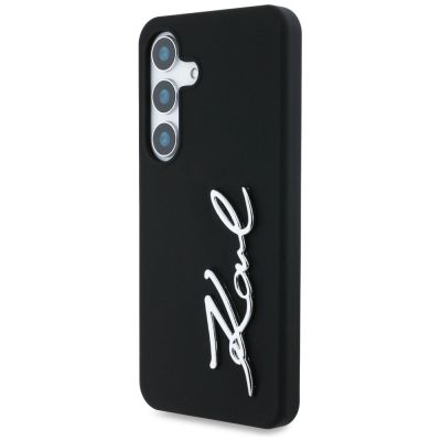 2. Case Karl Lagerfeld Silicone Metal Signature Logo Samsung Galaxy S25 black