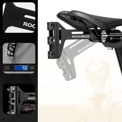 4. Rockbros 31210003001 Bottle Cage Adapter for Aluminum Saddle - Black