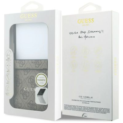 8. Guess 4G Classic MagSafe Case for Samsung Galaxy Z Flip 8 - Brown