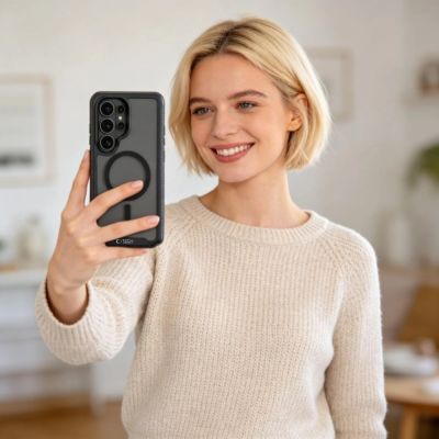 6. Tech-Protect Defense MagSafe Case for Samsung Galaxy S26 Ultra - Black