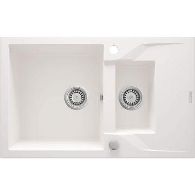 1.5-bowl granite sink with drainer ZQN_A513 5908212043646