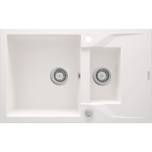 1.5-bowl granite sink with drainer ZQN_A513 5908212043646