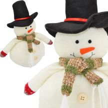 DECORATIVE SNOWMAN 23CM HATTER