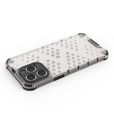 10. Honeycomb case for iPhone 14 Pro armored hybrid cover transparent