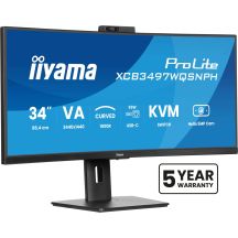 IIYAMA monitor 86.4cm (34") XCB3497WQSNPH-B1 21:9 HDMI+DP+USB-C Webc