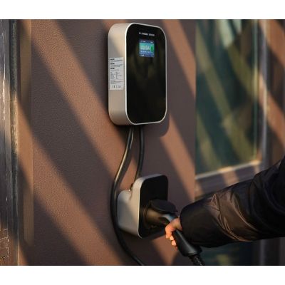 16. Extralink Electric Car Charger BS20-BA-22kW-APP Type A 32A 22kW 3 Phase, LCD Screen, App, 6.1m