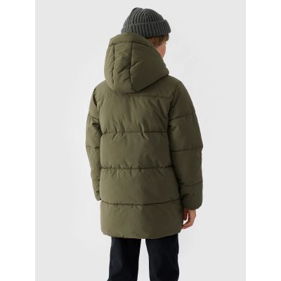 5. Boy's down coat with synthetic filling 4F Junior 4FJWAW24TDJAM464-43S
