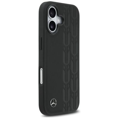 4. Mercedes Leather Laurel Leaves MagSafe Case for iPhone 17 - Black