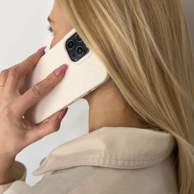 6. Eco Case case for iPhone 14 Plus silicone degradable cover yellow