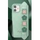 7. Kingxbar Sweet Series case decorated with original Swarovski crystals iPhone 12 mini green