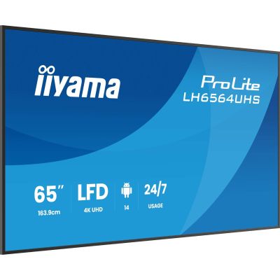 4. Flat screen iiyama LH6564UHS-B1AG 65 IN LCD UHD - 165.1 cm