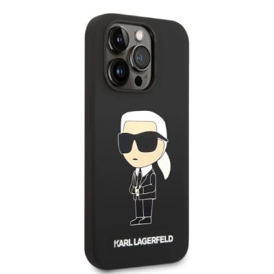 4. Karl Lagerfeld Silicone Ikonik case for iPhone 14 Pro - black