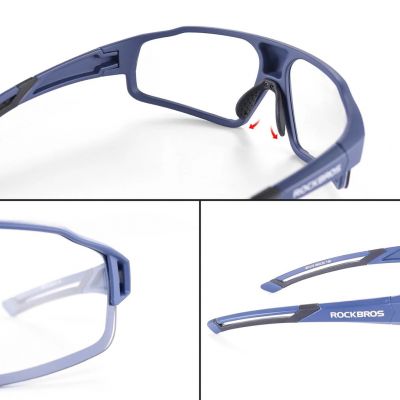 5. Rockbros SP216BL Photochromic UV400 Cycling Glasses - Blue
