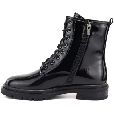 7. Women's leather ankle boots, patent leather, black Big Star UU274613