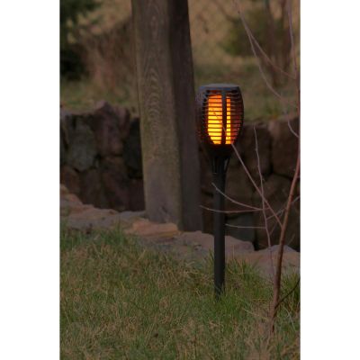 40. SOLAR TORCH DANCING FLAMES 12X12X78CM 36 LED XXXL