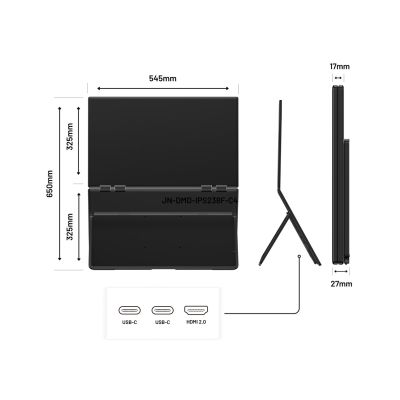 4. JAPANNEXT 60.5cm FHD Dual Monitor JN-DMD-IPS238F-C4