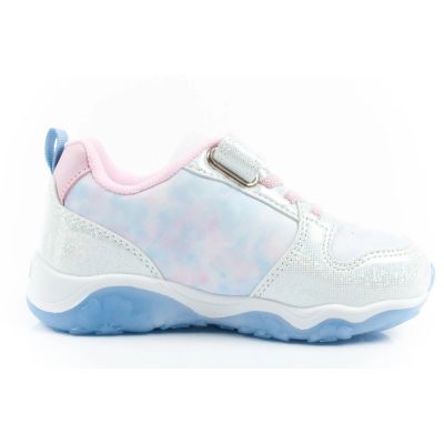 4. Leomil children's sports shoes sneakers Stitch light with velcro LED blue