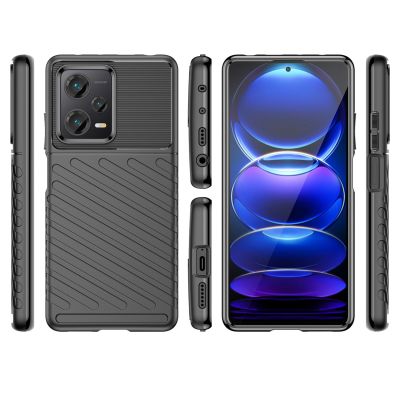 2. Thunder Case case for Xiaomi Redmi Note 12 Pro+ silicone armor case black