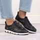 25. Leather openwork shoes Rieker W RKR652, navy blue