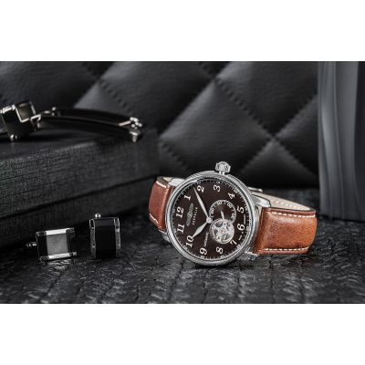 6. Men's ZEPPELIN LZ127 Graf Automatic 7666-4 Watch + BOX