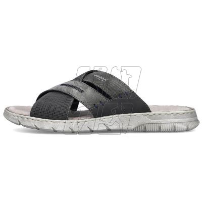 7. Comfortable Rieker M RKR581 gray flip-flops