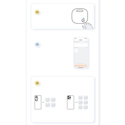 21. Baseus T2 Pro smart GPS tracker for children's handbag keys white (FMTP000002)