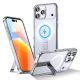 2. Hybrid Armor X Case for iPhone 17 Pro Max with Stand, Compatible with MagSafe - Transparent