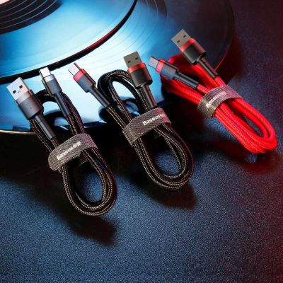9. BASEUS CAFULE CABLE 2A 2M (RED-BLACK)