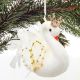 7. SWAN DECORATIVE HANGING BAUBLE 17CM GOLDEN WINGS