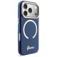 4. Guess IML Script Metal MagSafe Case for iPhone 17 Pro - Blue
