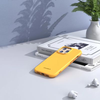 8. Choetech MFM Anti-drop case Made For MagSafe for iPhone 13 Pro orange (PC0113-MFM-YE)