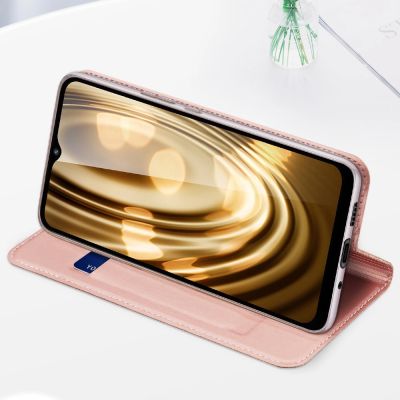 18. Dux Ducis Skin Pro Case For Xiaomi Redmi 11A / Poco C55 / Redmi 12C Cover Flip Card Wallet Stand Gold