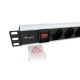 2. Equip 333293 PDU 8-way power distribution unit 1U Black, Silver