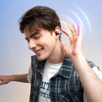 8. OWS Baseus Bass BC1 Earphones with Clip - Black