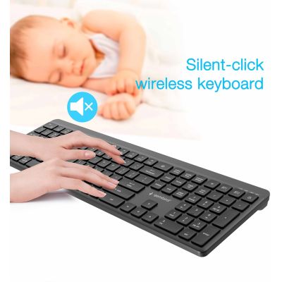 8. GEMBIRD WIRELESS KEYBOARD + MOUSE SET SLIM PRO BUSINESS, DUAL MODE, 2.4 GHZ + BT, US LAYOUT, BLACK