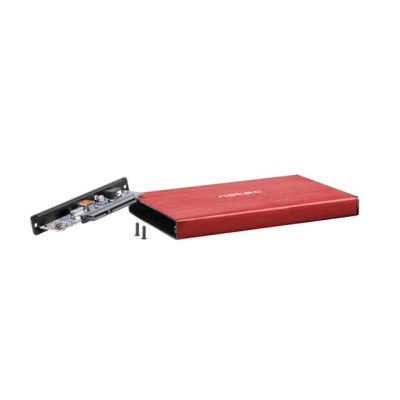 4. NATEC Rhino Go NKZ-1279 Case (2.5"; USB 3.0; Aluminum; red)