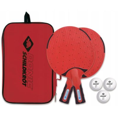 31. OUTDOOR WEATHERPROOF TABLE TENNIS SET 2 RACKETS 3 BALLS