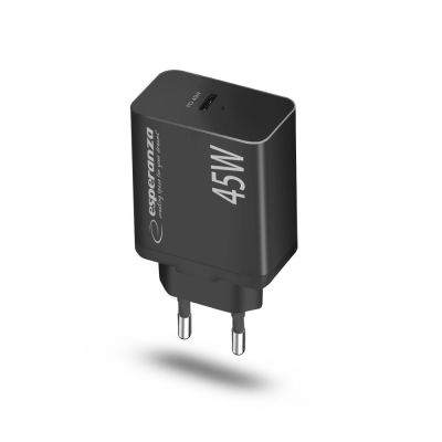 5. ESPERANZA 45W USB-C PD WALL CHARGER EZC108K
