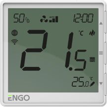 ENGO Controls EFAN-230W fan coil controller, 230V, white, Internet, flush-mounted, Wi-Fi