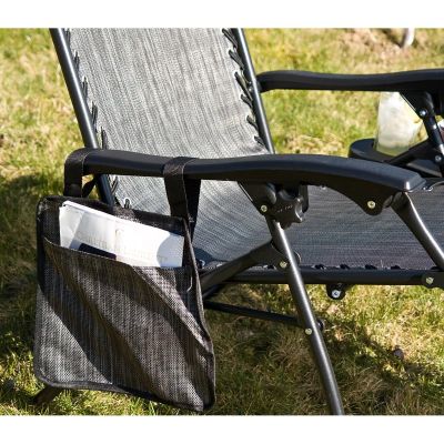 21. FOLDABLE GARDEN CHAIR MULTIFUNCTIONAL 175X52/65X107CM GRAY