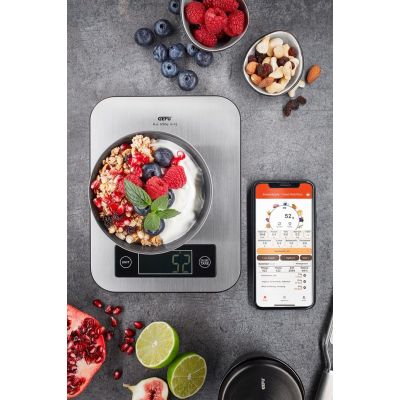 3. GEFU SCORE G-21930 Stainless Steel Electronic Kitchen Scale