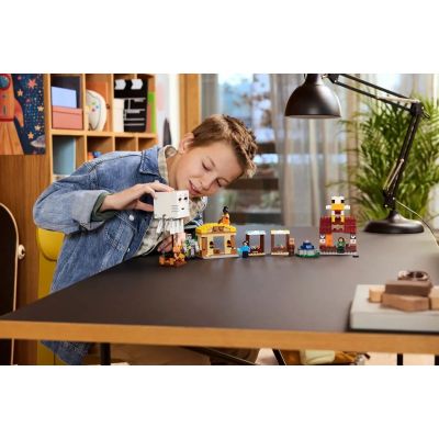 12. LEGO Minecraft 21273 Balloon Ghast Village Attack