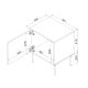 7. INSERTO bedside table 2 pcs 50x40x61.5 cashmere + LED