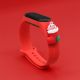2. Strap Xmas for Xiaomi Mi Band 3 / 4 Christmas Silicone Strap Bracelet with Sock - Red