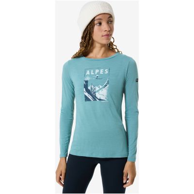 SUPER.NATURAL W ALPES LS Long-Sleeve Shirt Blue