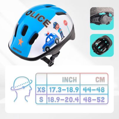 14. Meteor KS06 S 17443 Bicycle Helmet 48-52 cm Police