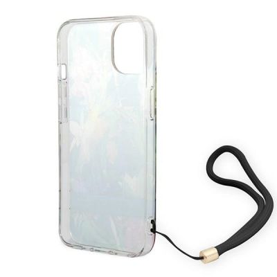 6. Guess GUOHCP14SHFLSB iPhone 14 6.1 "blue / blue hardcase Flower Strap