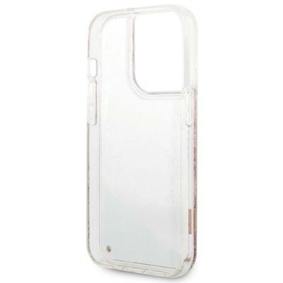 7. Guess Paisley Liquid Glitter case for iPhone 14 Pro - gold